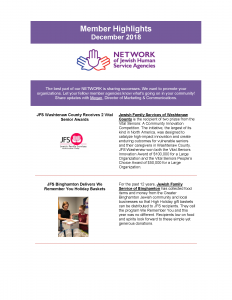 December Network Member Highlights – How are you strengthening your community?